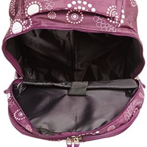 Rockland Single Handle Rolling Backpack, Purple Pearl, 19-Inch