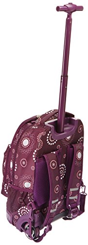 Rockland Single Handle Rolling Backpack, Purple Pearl, 19-Inch