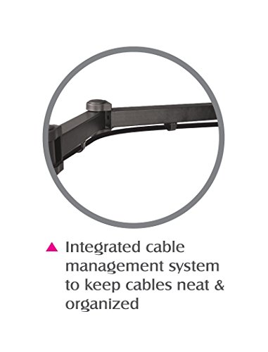 SIIG Articulating Adjustable Quad 4-Monitor Desk Mount - Fits 13" to 27" Monitors - (CE-MT0S12-S1)