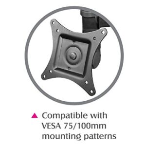 SIIG Articulating Adjustable Quad 4-Monitor Desk Mount - Fits 13" to 27" Monitors - (CE-MT0S12-S1)