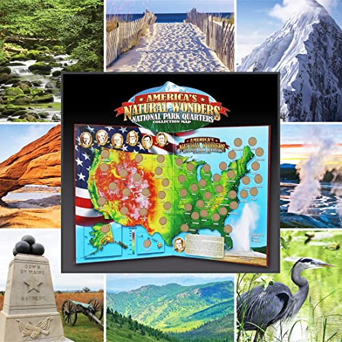 Natural Wonders America's National Park Quarters Collection Map