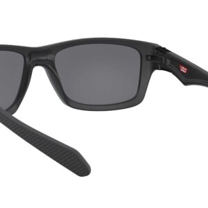 Oakley Men's 0OO9135 Jupiter Squared Rectangular Sunglasses, Matte Black/Black Iridium Polarized, 56 mm