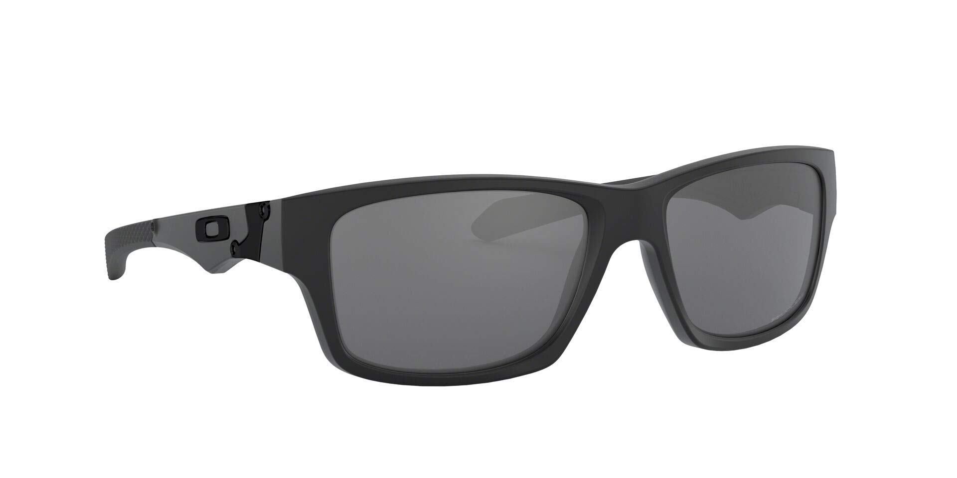 Oakley Men's 0OO9135 Jupiter Squared Rectangular Sunglasses, Matte Black/Black Iridium Polarized, 56 mm