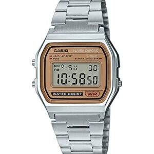 Casio Men's A158WEA-9CF Casual Classic Digital Bracelet Watch, Silver