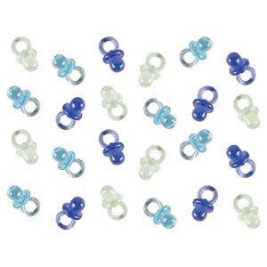 amscan blue pacifier baby shower favor charms 24ct