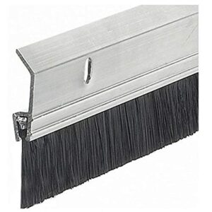 frost king 2 x 36 sb36 extra brush door sweep, 2in wide x 36in long, silver-aluminum
