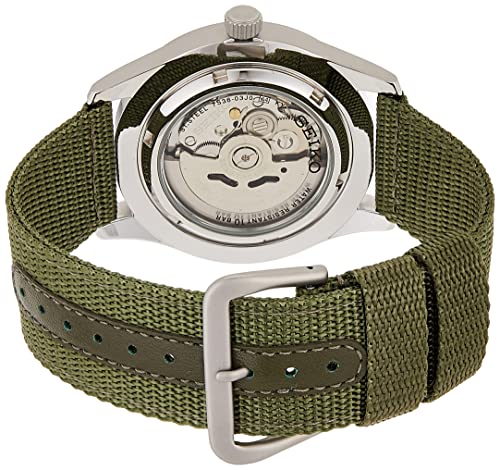 Seiko 5 Men's SNZG09K1 Sport Analog Automatic Khaki Green Canvas Watch