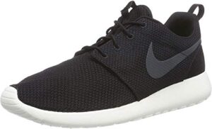 nike mens rosherun black/anthracite/sail running shoe 10.5 men us