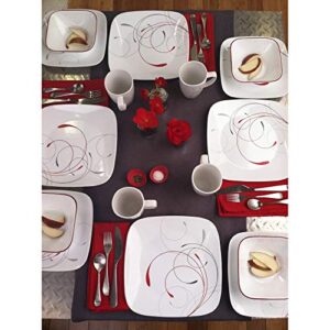 Corelle Square 16-Piece Dinnerware Set, Splendor, Service for 4