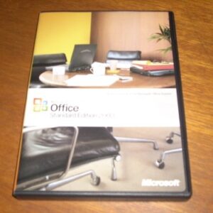 Microsoft Office Standard Edition 2003 Software (2000/XP) CD and User Guide in original clamshell case