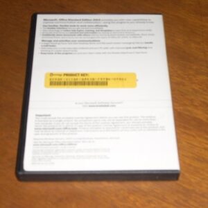 Microsoft Office Standard Edition 2003 Software (2000/XP) CD and User Guide in original clamshell case