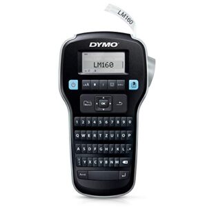 dymo labelmanager 160 - label printers (thermal transfer, lcd, d1, black, silver, qwertz, aa)