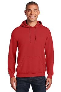 gildan g185 7.75 oz., 50/50 heavy blend hoodie s red