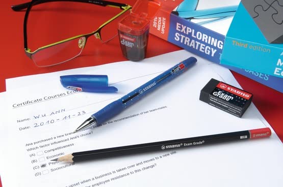 Ballpoint -STABILO Exam Grade Blue Box of 10