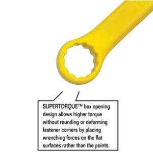 Williams 1216YSC Yellow Super Combo Combination Wrench, 1/2-Inch