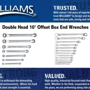 Williams 7725B Box Wrench 12 Point, 1/2 X 9/16-Inch