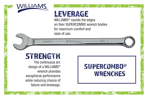 Williams 1216SC Super Combo Combination Wrench, 1/2-Inch