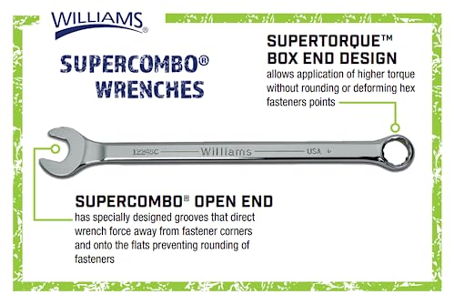 Williams 1216SC Super Combo Combination Wrench, 1/2-Inch