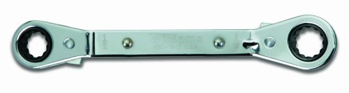 Williams RBO-1618 Double Head 25-Degree Offset Ratcheting Box Wrench, 1/2 by 9/16-Inch