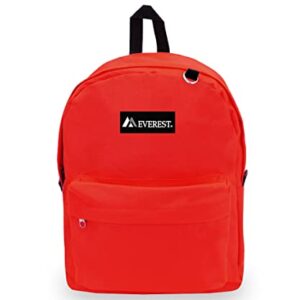 Everest Luggage Classic Backpack, Red, Large