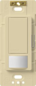 lutron maestro vacancy-only sensor switch | 2 amp, single pole | ms-vps2-iv | ivory