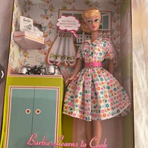 Barbie LEARNS TO COOK Doll with Silver Tone Cookware GOLD LABEL Collectible Doll (2006)