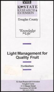 horticulture: light management for quality fruit (training and pruning practices with apple trees for commercial practices) [k-state research and extension / knowledge for life series]
