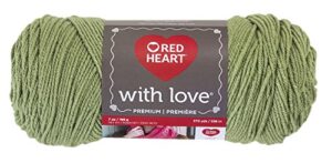 red heart e400.1601 with love yarn, lettuce