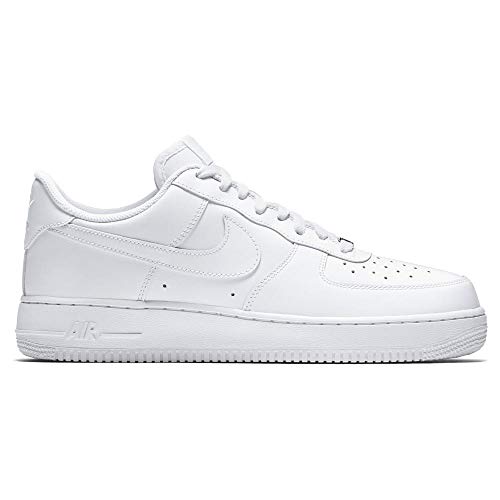 Nike Men's Air Force 1 Low Sneaker, White/White, 11