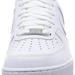 Nike Men's Air Force 1 Low Sneaker, White/White, 11