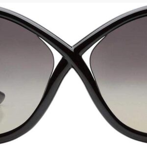 Tom Ford Sunglasses - Whitney / Frame: Shiny Black Lens: Smoke Polarized, 64-14-110