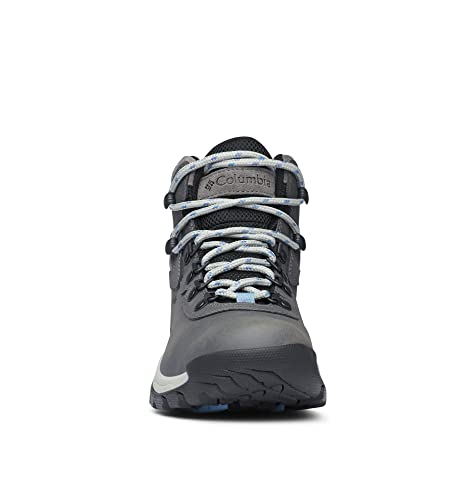 Columbia womens Newton Ridge Plus Waterproof Hiking Boot, Quarry/Cool Wave, 8 US