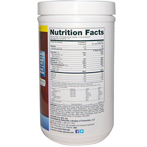 NATURADE Sugar Free Weight Gain Powder, 20.3 OZ