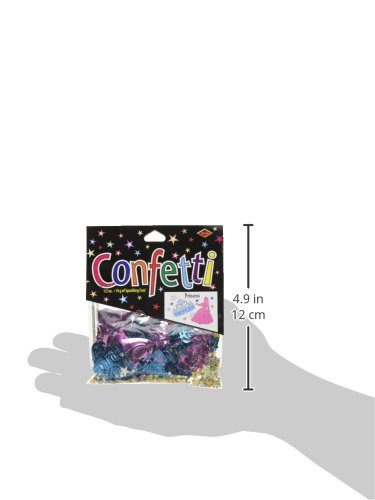 Beistle Princess Birthday Themed Cutout Plastic Confetti, 1 Pack, Multicolored