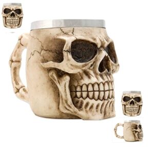 human skeleton skull halloween kitchen mug cup