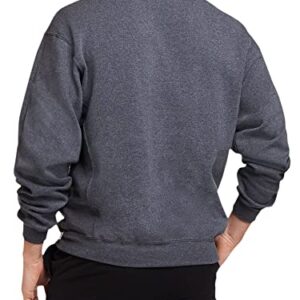 Russell Athletic Men's Dri-Power Fleece Sweatshirt, Black Heather, Large