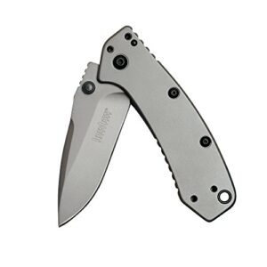 kershaw cryo knife, 2.75" stainless steel drop point blade, assisted opening everyday carry pocket knife