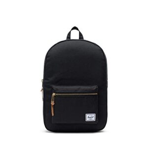 herschel settlement backpack, blk, mid-volume 17.0l