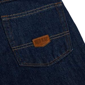 Red Kap Men's Classic Work Jean, Prewashed Indigo, 36x32