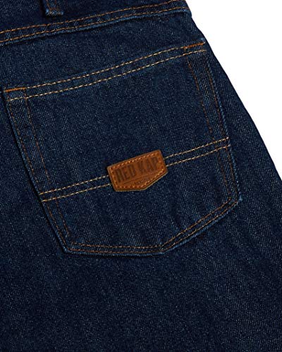 Red Kap Men's Classic Work Jean, Prewashed Indigo, 36x32