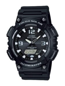 casio aqs810w-1avcf men's aq-s810w-1av solar sport combination watch, black