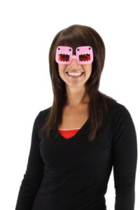 elope domo glasses, pink, one size