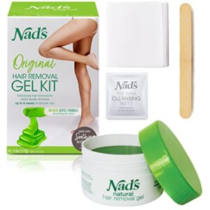 Nad's Wax Kit Gel, Wax Hair Removal For Women, Body+Face Wax, 6 Ounce