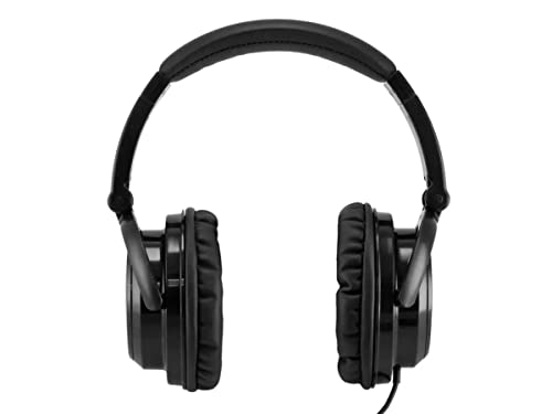 Monoprice Hi-Fi Light Weight Noise Isolationg Over-The-Ear Headphones Ideal for Portable Applications Black