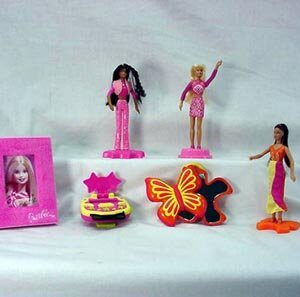 McDonalds - Barbie Complete Happy Meal Set - 2002