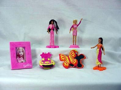 McDonalds - Barbie Complete Happy Meal Set - 2002