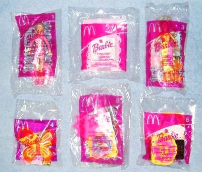 McDonalds - Barbie Complete Happy Meal Set - 2002