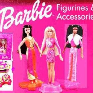 McDonalds - Barbie Complete Happy Meal Set - 2002