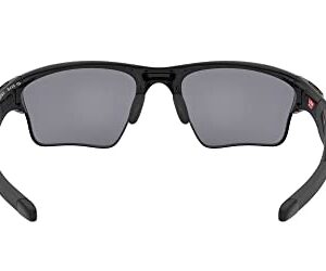 Oakley Men's OO9154 Half Jacket 2.0 XL Rectangular Sunglasses, Polished Black/Black Iridium, 62 mm + 1