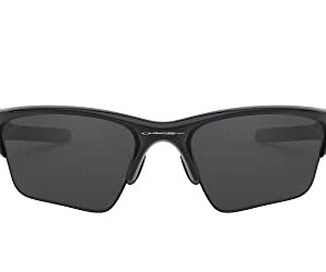Oakley Men's OO9154 Half Jacket 2.0 XL Rectangular Sunglasses, Polished Black/Black Iridium, 62 mm + 1